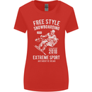 Freestyling Snowboarding Snowboard Womens Wider Cut T-Shirt Red