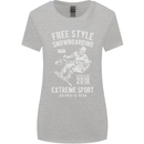 Freestyling Snowboarding Snowboard Womens Wider Cut T-Shirt Sports Grey
