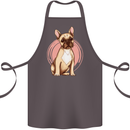 French Bulldog Cotton Apron 100% Organic Dark Grey