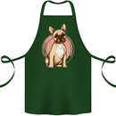 French Bulldog Cotton Apron 100% Organic Forest Green