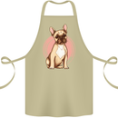 French Bulldog Cotton Apron 100% Organic Khaki