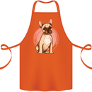 French Bulldog Cotton Apron 100% Organic Orange