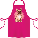 French Bulldog Cotton Apron 100% Organic Pink