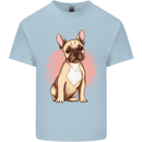 French Bulldog Kids T-Shirt Childrens Light Blue