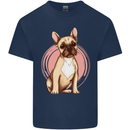 French Bulldog Kids T-Shirt Childrens Navy Blue