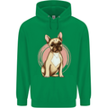 French Bulldog Mens 80% Cotton Hoodie Irish Green
