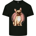 French Bulldog Mens Cotton T-Shirt Tee Top Black