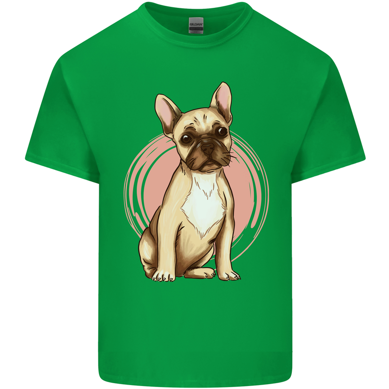 French Bulldog Mens Cotton T-Shirt Tee Top Irish Green