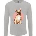 French Bulldog Mens Long Sleeve T-Shirt Sports Grey