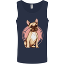 French Bulldog Mens Vest Tank Top Navy Blue