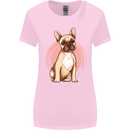 French Bulldog Womens Wider Cut T-Shirt Light Pink