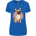 French Bulldog Womens Wider Cut T-Shirt Royal Blue