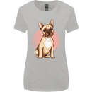 French Bulldog Womens Wider Cut T-Shirt Sports Grey