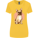 French Bulldog Womens Wider Cut T-Shirt Yellow