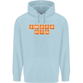 French Fries Periodic Table Chemistry Funny Childrens Kids Hoodie Light Blue