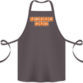 French Fries Periodic Table Chemistry Funny Cotton Apron 100% Organic Dark Grey