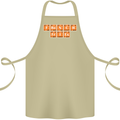 French Fries Periodic Table Chemistry Funny Cotton Apron 100% Organic Khaki