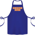 French Fries Periodic Table Chemistry Funny Cotton Apron 100% Organic Royal Blue