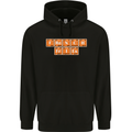 French Fries Periodic Table Chemistry Funny Mens 80% Cotton Hoodie Black