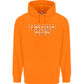 French Fries Periodic Table Chemistry Funny Mens 80% Cotton Hoodie Orange