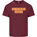French Fries Periodic Table Chemistry Funny Mens Cotton T-Shirt Tee Top Maroon