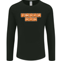 French Fries Periodic Table Chemistry Funny Mens Long Sleeve T-Shirt Black