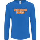 French Fries Periodic Table Chemistry Funny Mens Long Sleeve T-Shirt Royal Blue