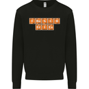 French Fries Periodic Table Chemistry Funny Mens Sweatshirt Jumper Black