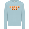 French Fries Periodic Table Chemistry Funny Mens Sweatshirt Jumper Light Blue