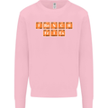 French Fries Periodic Table Chemistry Funny Mens Sweatshirt Jumper Light Pink