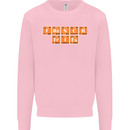 French Fries Periodic Table Chemistry Funny Mens Sweatshirt Jumper Light Pink
