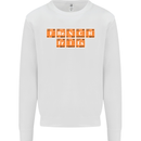 French Fries Periodic Table Chemistry Funny Mens Sweatshirt Jumper White