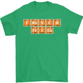 French Fries Periodic Table Chemistry Funny Mens T-Shirt Cotton Gildan Irish Green