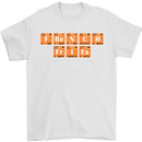 French Fries Periodic Table Chemistry Funny Mens T-Shirt Cotton Gildan White