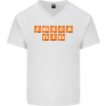 French Fries Periodic Table Chemistry Funny Mens V-Neck Cotton T-Shirt White