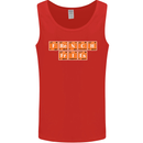 French Fries Periodic Table Chemistry Funny Mens Vest Tank Top Red