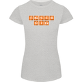 French Fries Periodic Table Chemistry Funny Womens Petite Cut T-Shirt Sports Grey