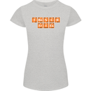 French Fries Periodic Table Chemistry Funny Womens Petite Cut T-Shirt Sports Grey