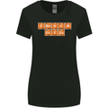 French Fries Periodic Table Chemistry Funny Womens Wider Cut T-Shirt Black