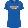 French Fries Periodic Table Chemistry Funny Womens Wider Cut T-Shirt Royal Blue
