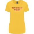 French Fries Periodic Table Chemistry Funny Womens Wider Cut T-Shirt Yellow