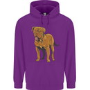 French Mastiff Dogue Bordeaux Dog Childrens Kids Hoodie Purple