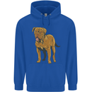 French Mastiff Dogue Bordeaux Dog Childrens Kids Hoodie Royal Blue