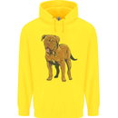 French Mastiff Dogue Bordeaux Dog Childrens Kids Hoodie Yellow