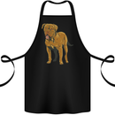 French Mastiff Dogue Bordeaux Dog Cotton Apron 100% Organic Black