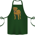 French Mastiff Dogue Bordeaux Dog Cotton Apron 100% Organic Forest Green
