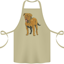 French Mastiff Dogue Bordeaux Dog Cotton Apron 100% Organic Khaki