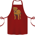 French Mastiff Dogue Bordeaux Dog Cotton Apron 100% Organic Maroon