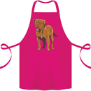 French Mastiff Dogue Bordeaux Dog Cotton Apron 100% Organic Pink