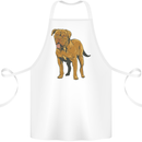 French Mastiff Dogue Bordeaux Dog Cotton Apron 100% Organic White